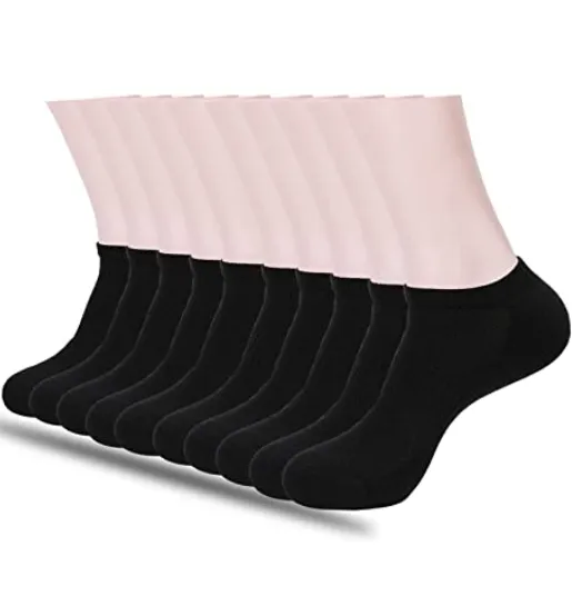 10 PACK NO SHOW CUSHION SOCKS