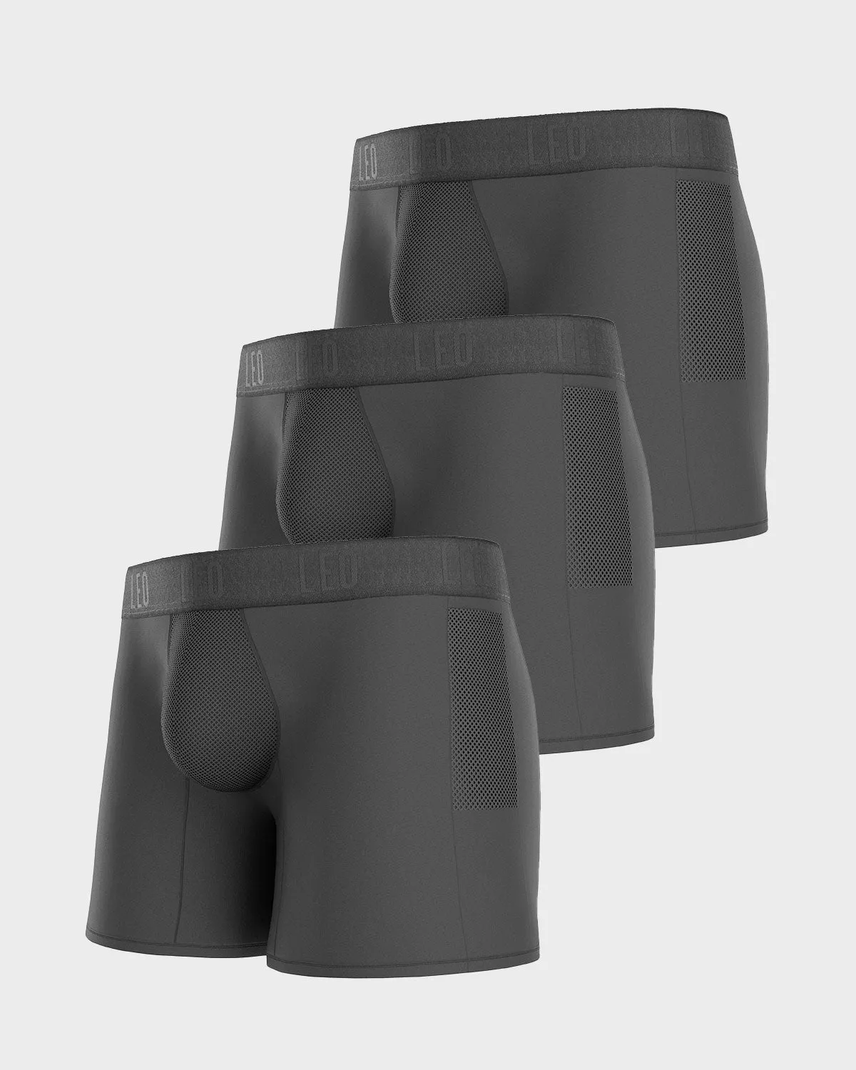 3-Pack Long Athletic Boxer Brief with Side Pocket