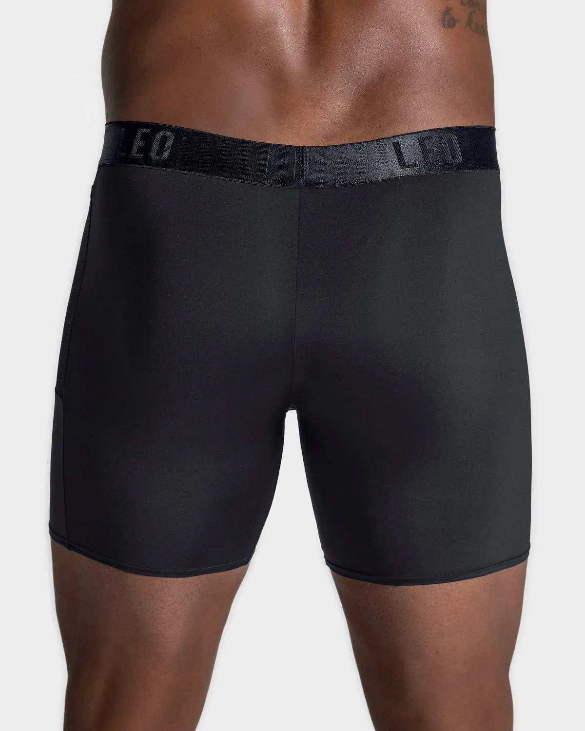 3-Pack Long Athletic Boxer Brief with Side Pocket