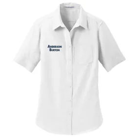 Anderson Burton - Ladies Short Sleeve Oxford