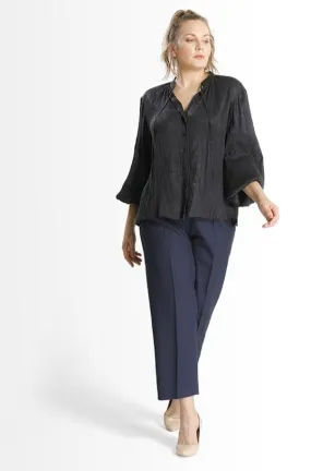 Andila Pleated Trousers // Navy