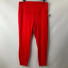 Athletic Leggings By Lululemon In Red, Size: 12