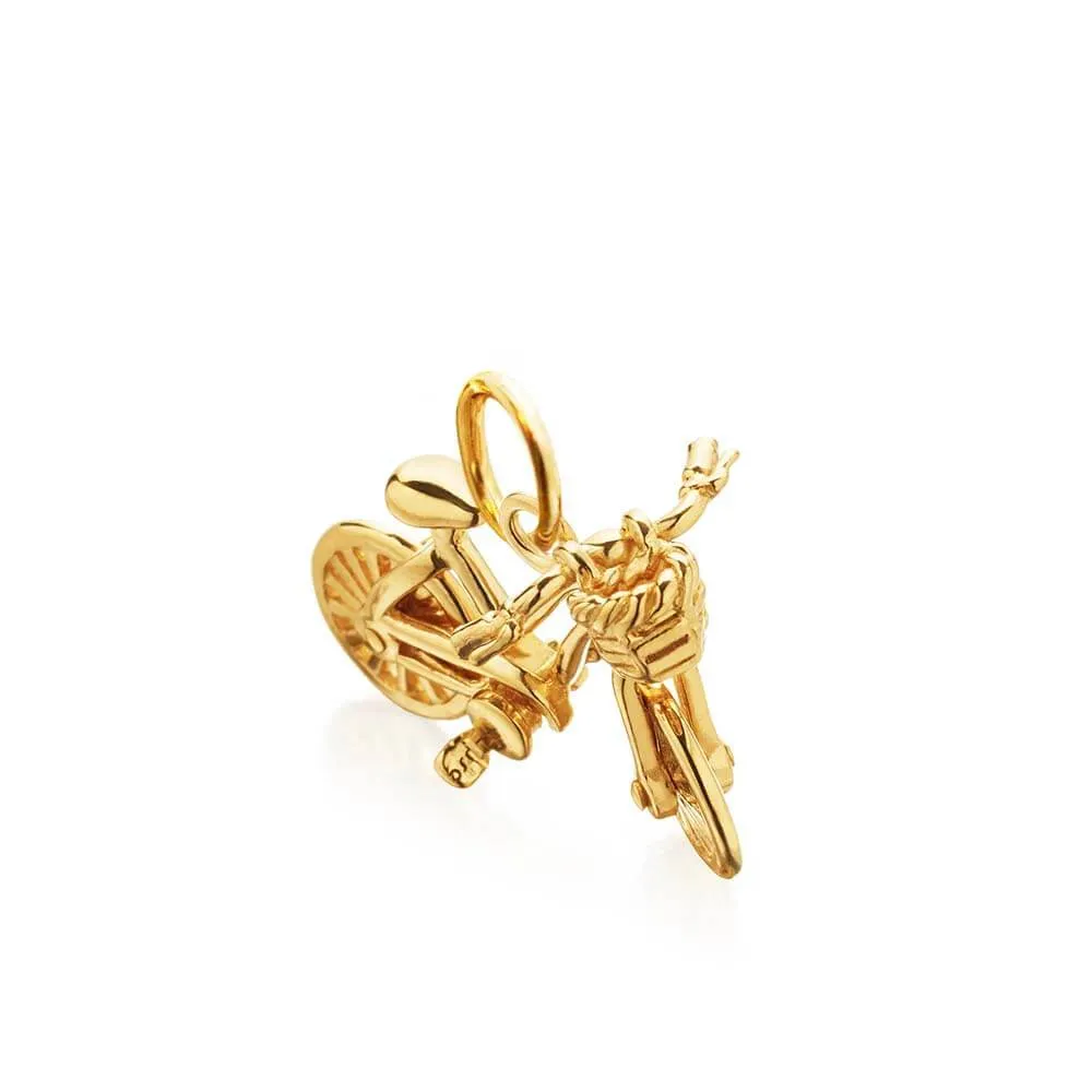 Bike Charm Solid Gold