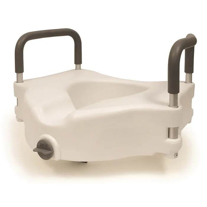 BIOS Raised Toilet Seat with Arms 4.5"