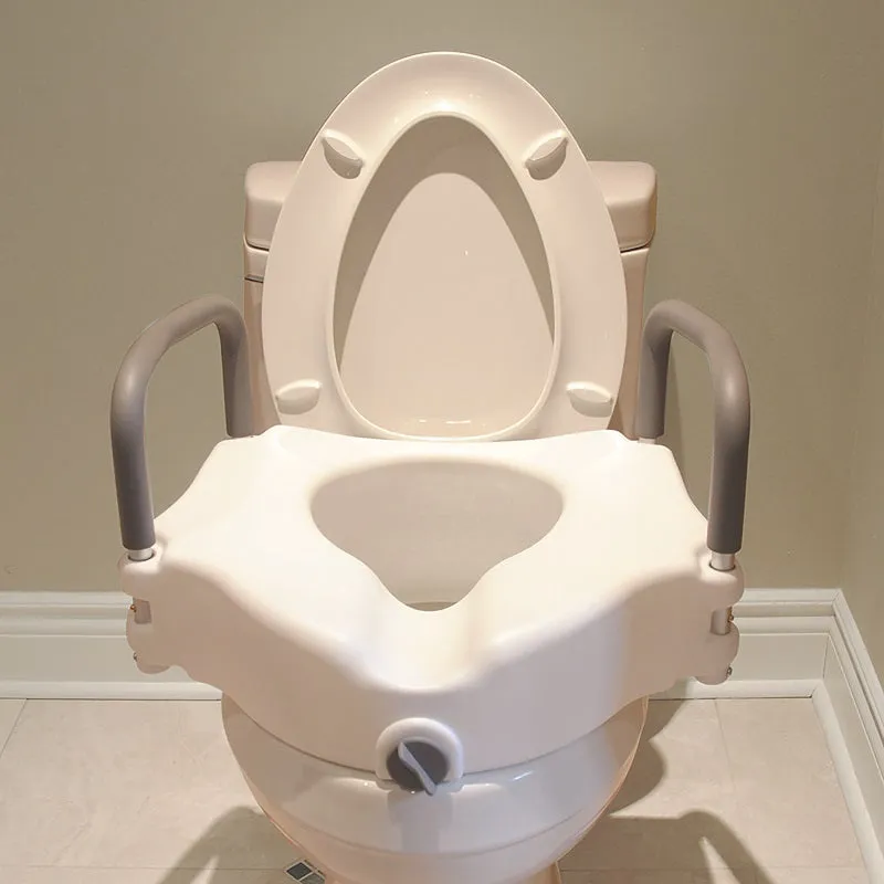 BIOS Raised Toilet Seat with Arms 4.5"