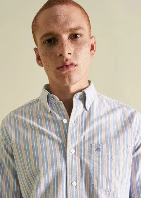 Brighton Oxford Organic Shirt - Collegiate Stripe