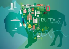 BUFFALO, BUFFALO, NEW YORK PRINT