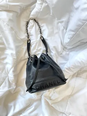 Chanel Caviar Chain Bucket Bag