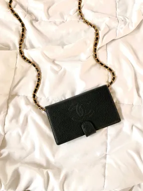 Chanel Caviar Wallet on Chain