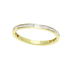 Channel Set Baguette Diamond Wedding Band