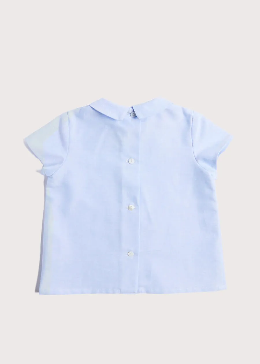 Classic Oxford Front Pocket Shirt in Light Blue (12mths-3yrs)