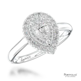 Cluster 0.32ct G SI1 Diamond Platinum Ring