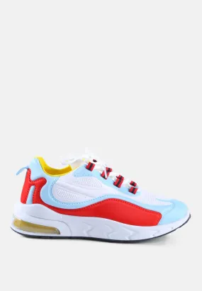 Colour Block Air Cushion Running Sneakers