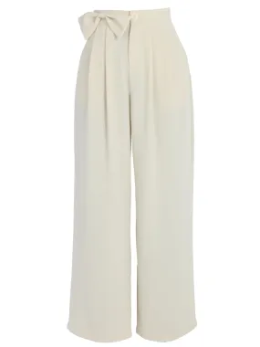 Cool Chiffon Wide Leg Drape Pants in Solid Color