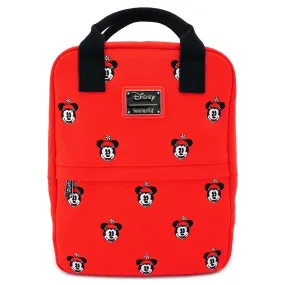 Disney Minnie Mouse Face Embroidered Canvas Mini Backpack