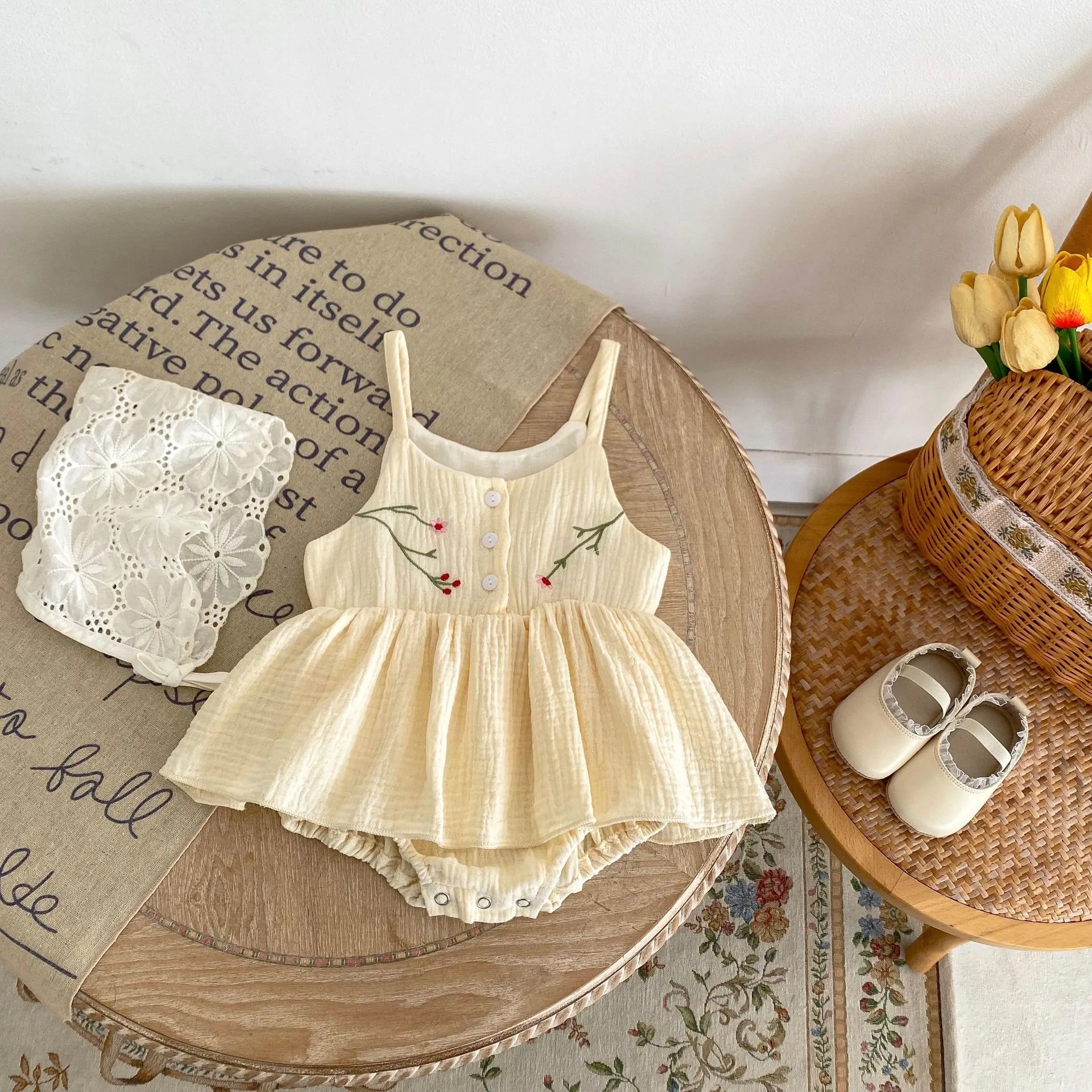 Embroidered Camisole Dress