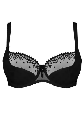 Empreinte Jazz Demi Cup Bra, D Cup, Black (8189)