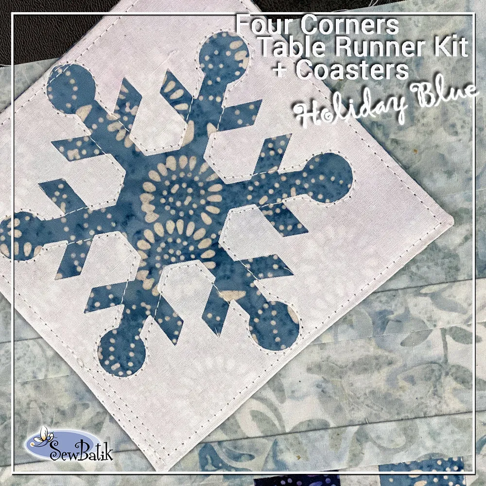 Four Corners - Precut Table Runner   12 Coasters (Fall Version)