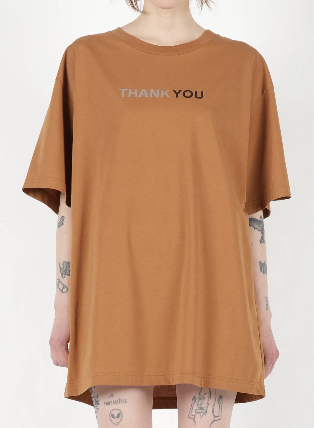 Fu*k You Print Oversized T-Shirt