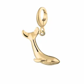 Gold Plated Whale Charm