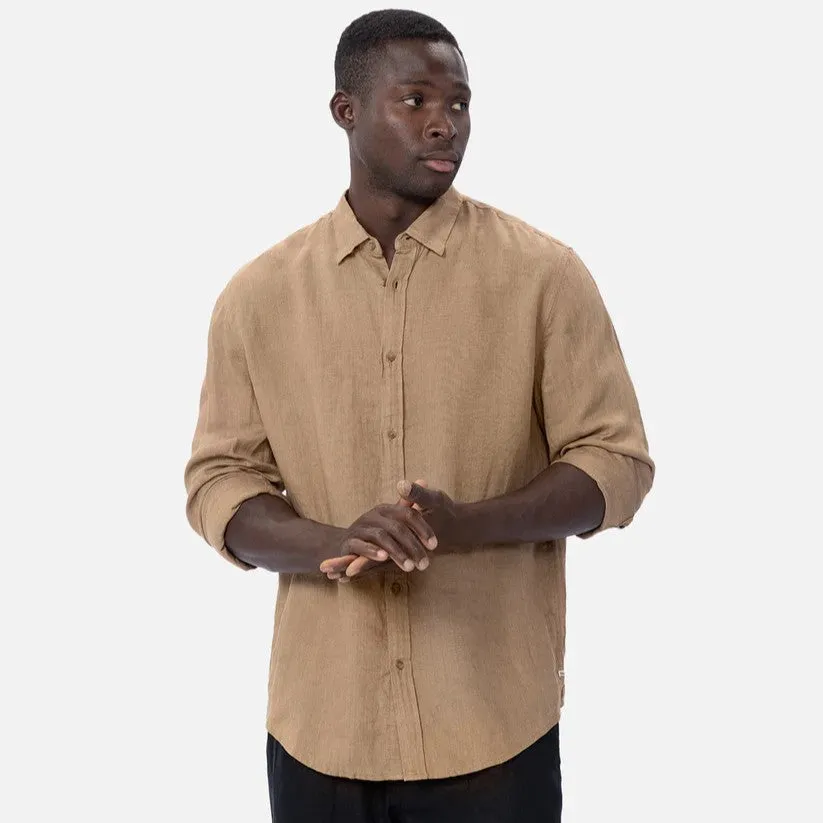 Industrie - The Tennyson Linen Shirt - Brass