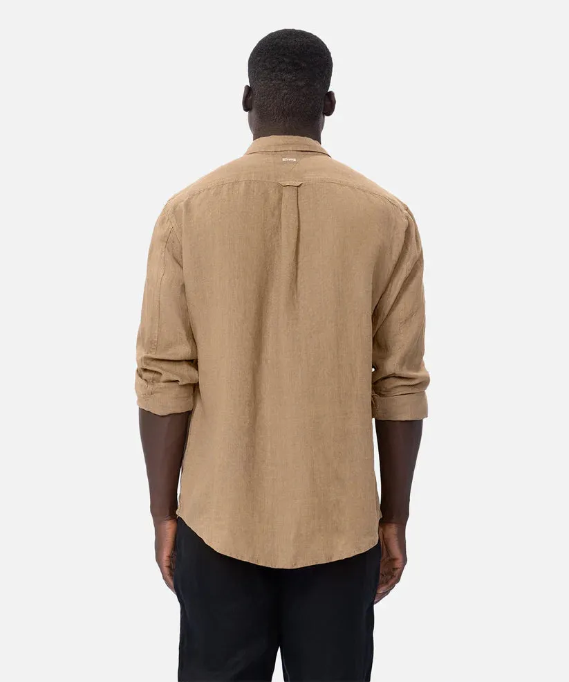 Industrie - The Tennyson Linen Shirt - Brass