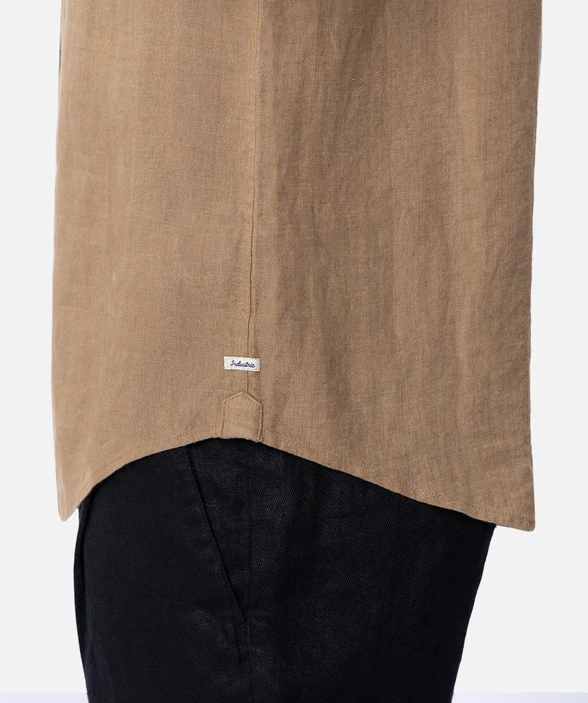 Industrie - The Tennyson Linen Shirt - Brass