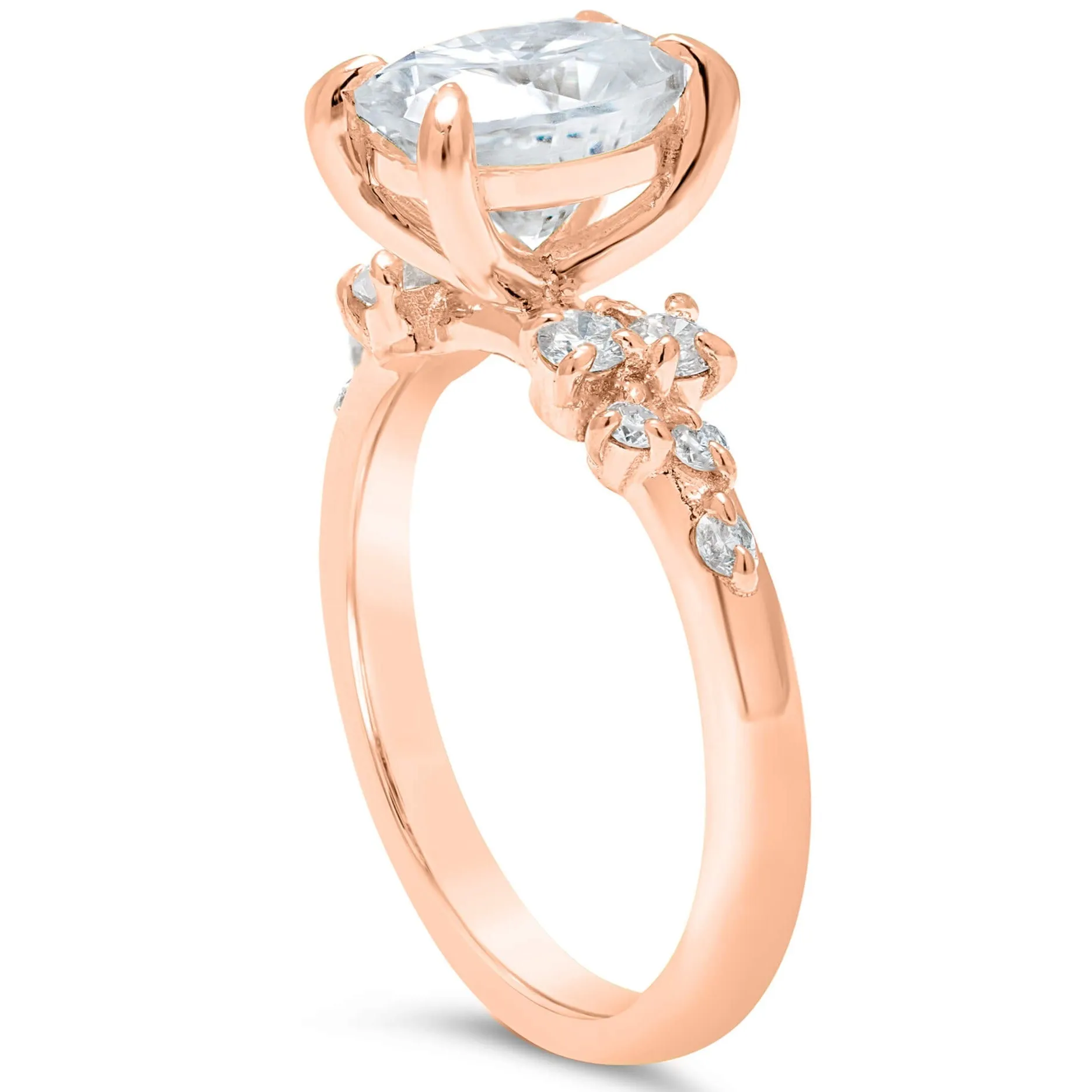 Kate | Oval Moissanite Engagement Ring