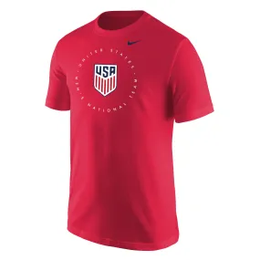 Men's Nike USMNT Circle Red Tee