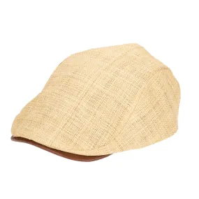 Mens Raffia Driver Hat