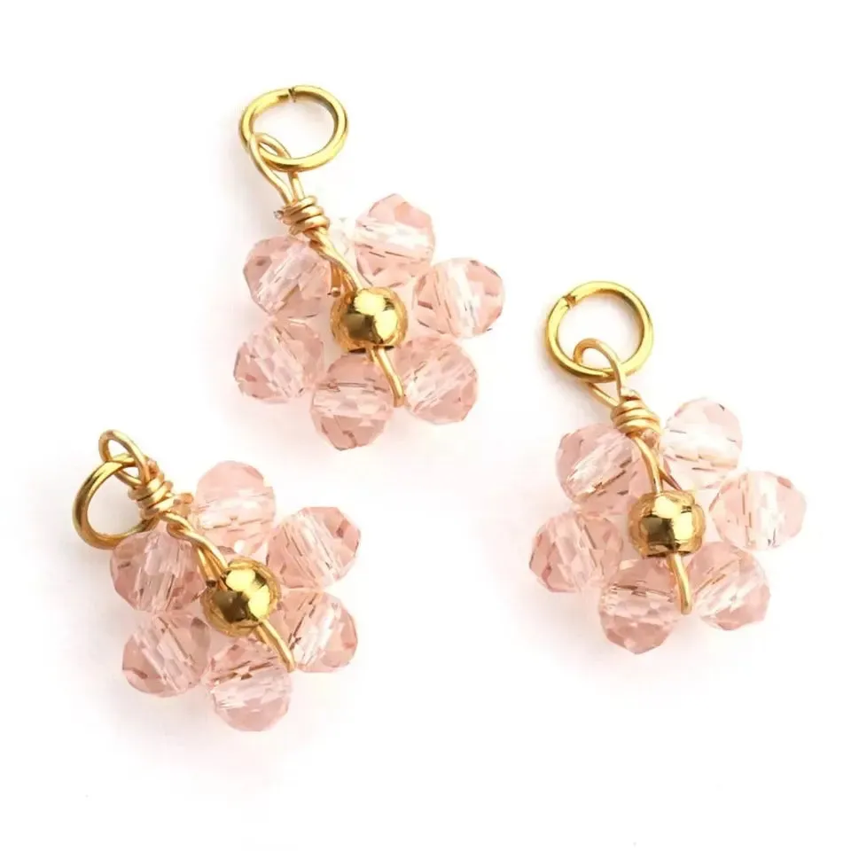 Mini Pink Sandy Pearl Charm // The summer turned pretty charm