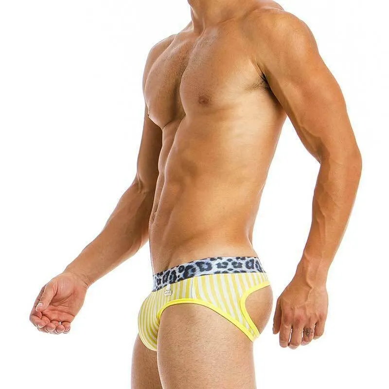 Modus Vivendi Boxer-Jock Combo Bottomless Viscose BackLess Yellow 06813 7