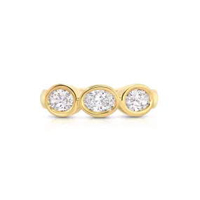 Oval Trio Pinky Ring