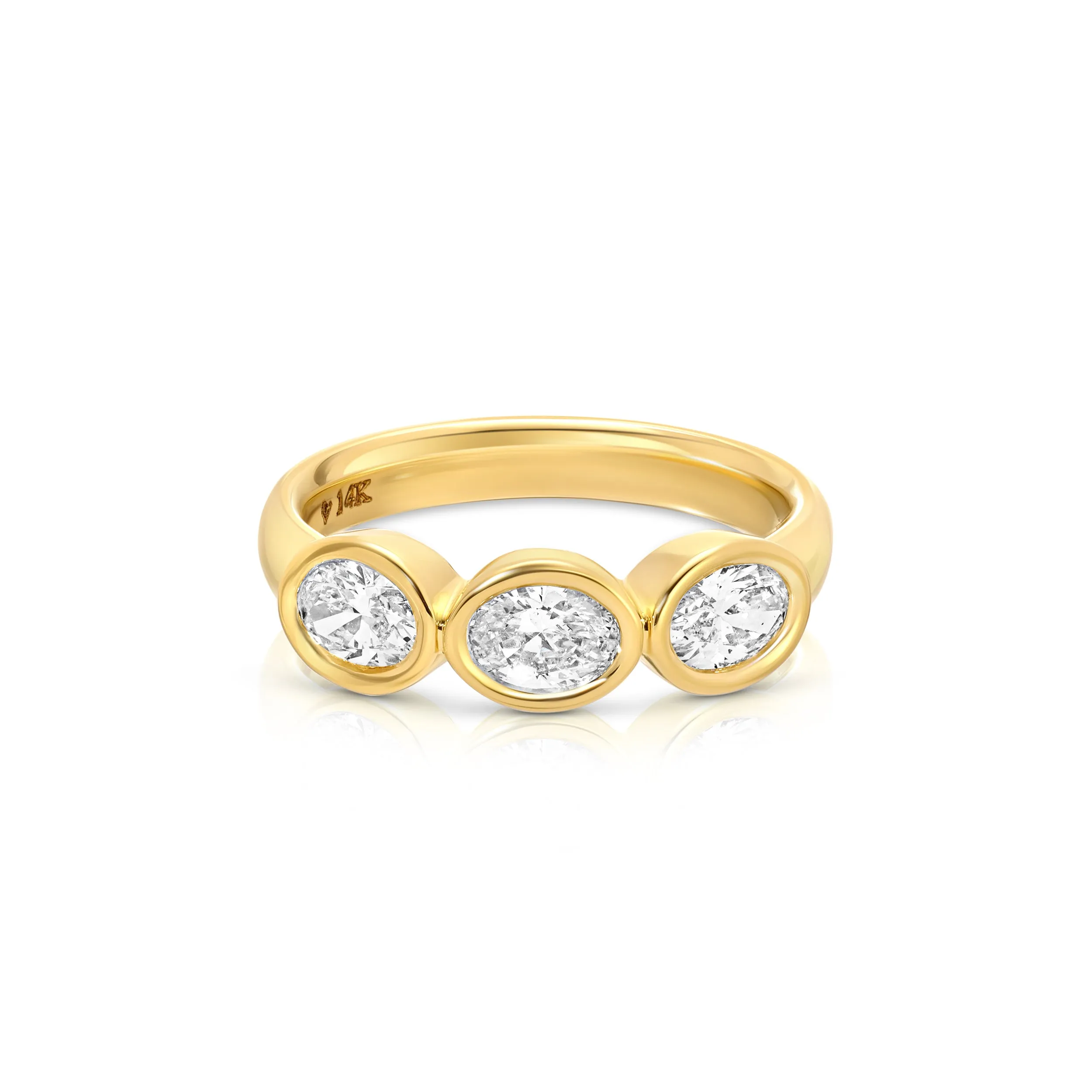 Oval Trio Pinky Ring