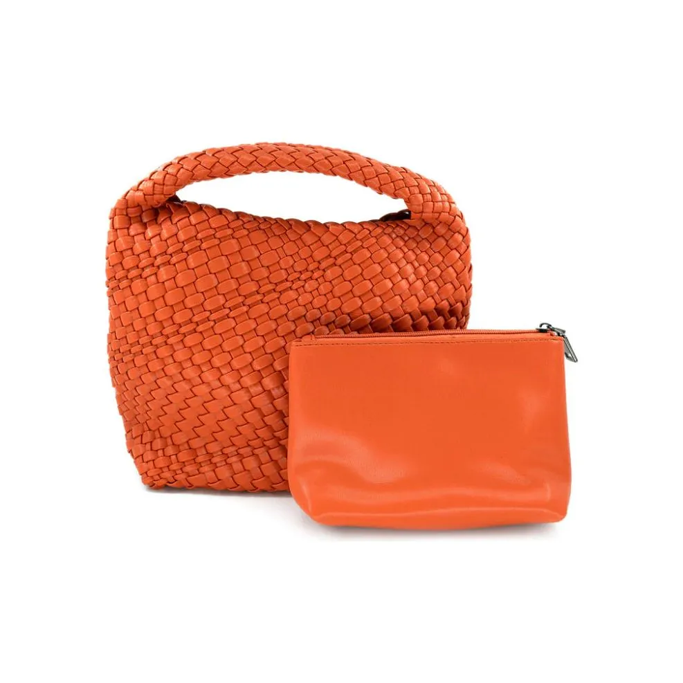 Sammy Orange Small Tote BC Bag With Strap