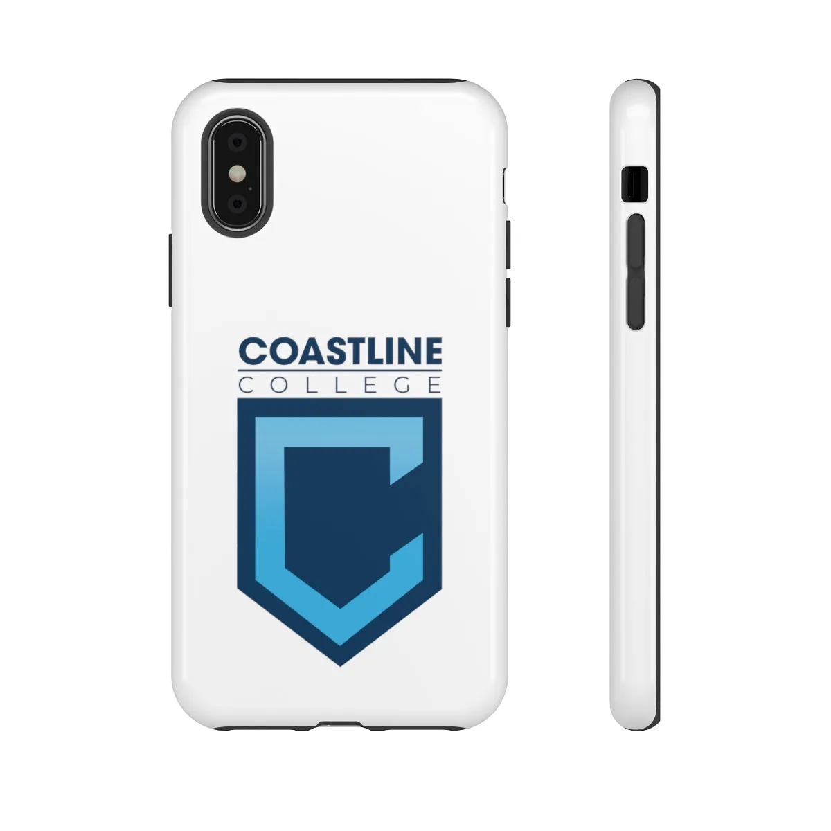 Shield Logo Cellphone Tough Cases - White