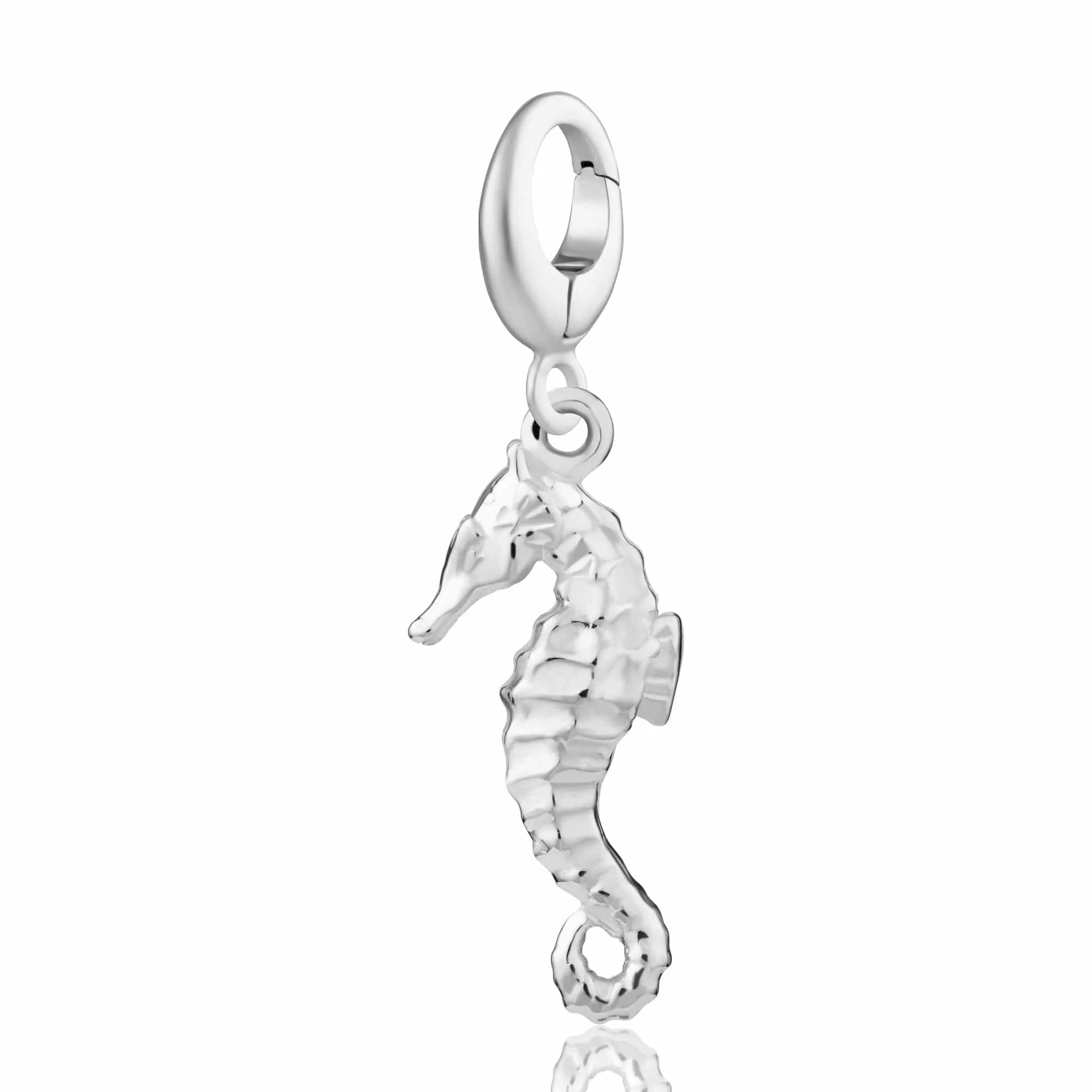 Silver Seahorse Charm