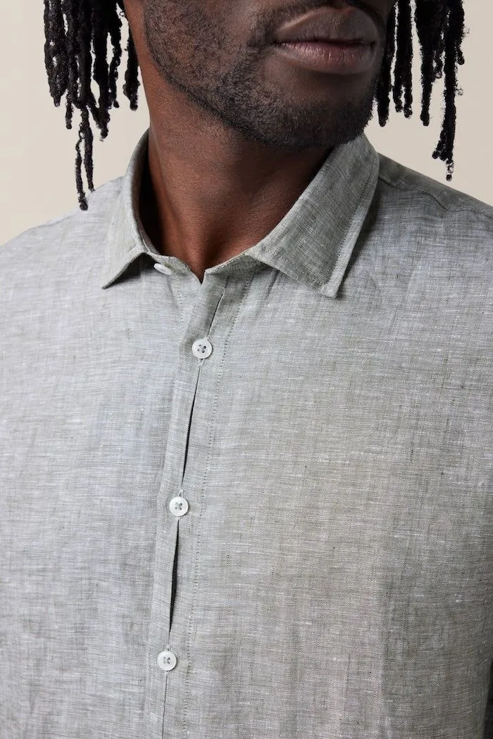 Sleek Shirt | Linen Chambray