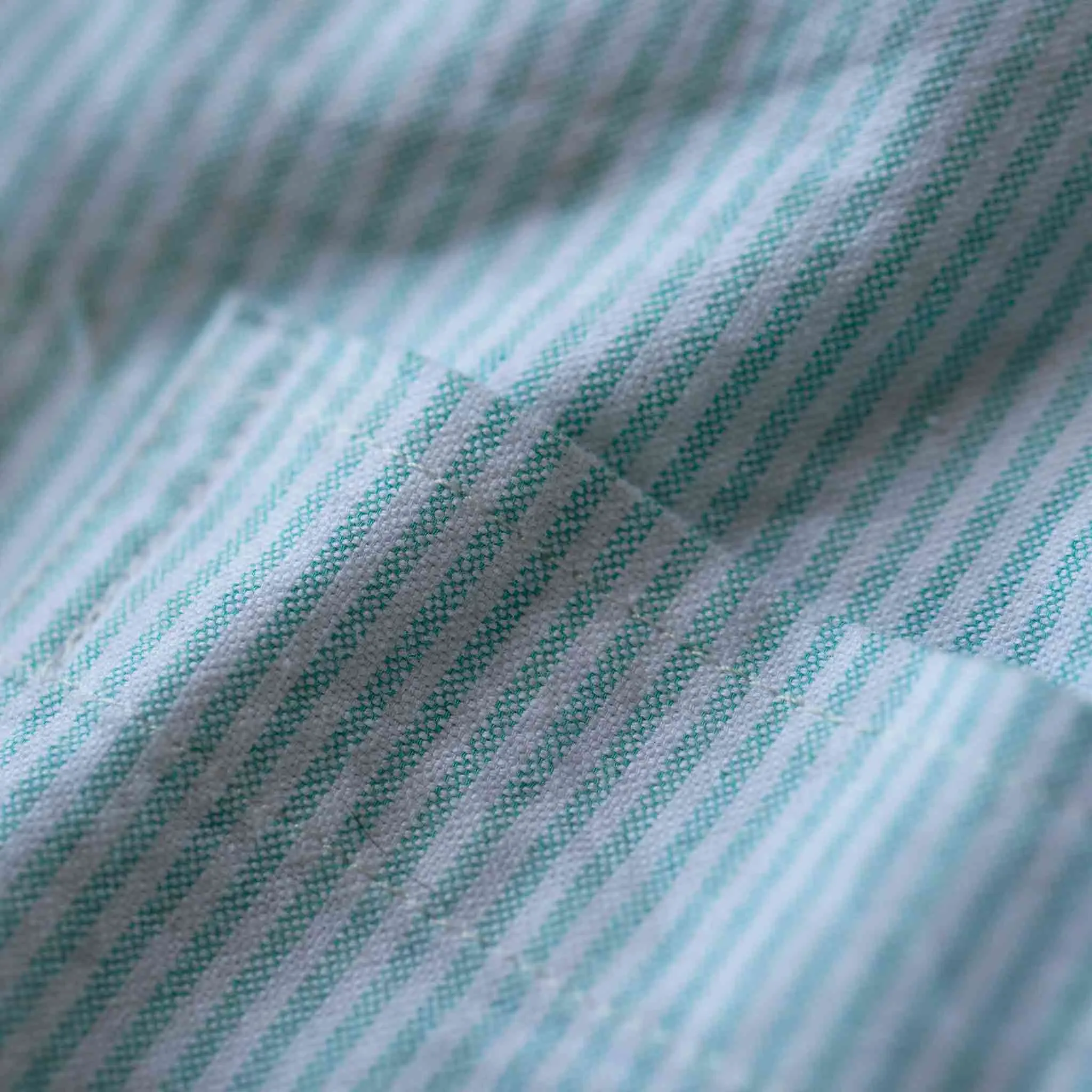 The Short Sleeve Jack in Teal University Stripe