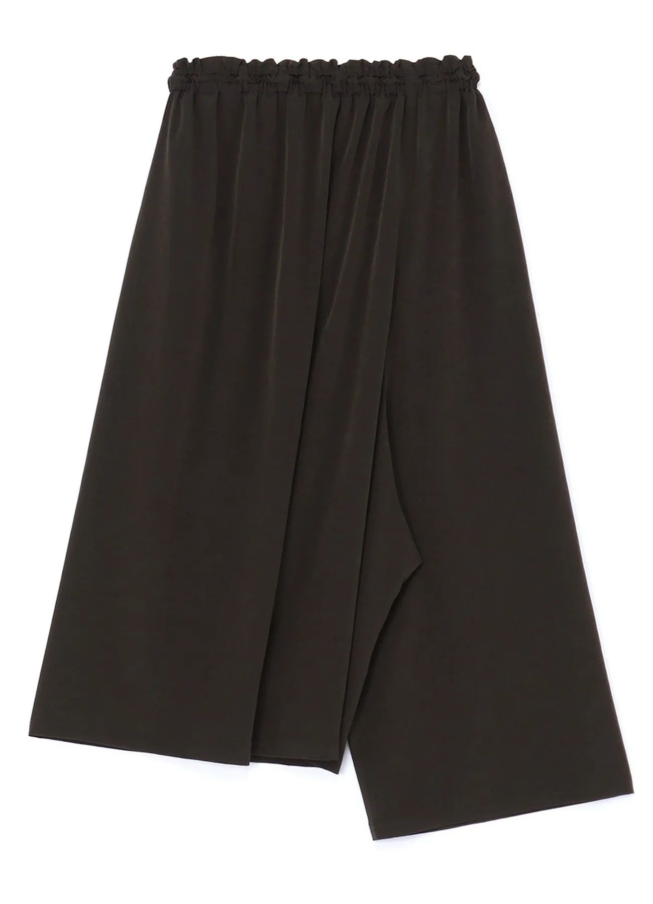 TRIACETATE POLYESTER CREPE de CHINE FRONT TUCK THICK PANTS