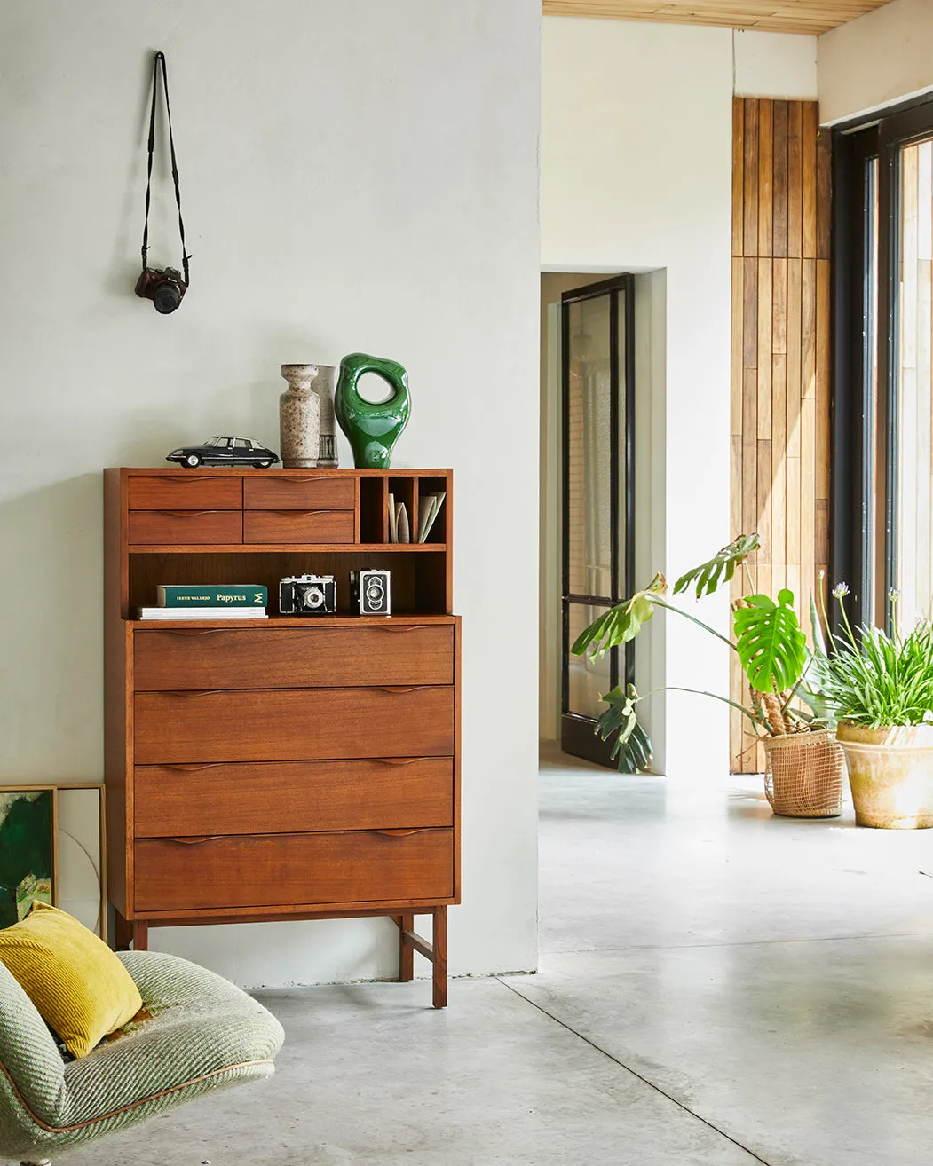 Wooden Secretary Cabinet